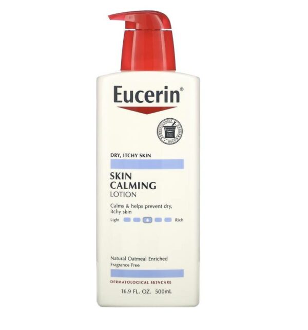 نقدم لكم لوشن مهديء للبشرة خال من العطور من يوسيرين 500 مل | Eucerin الحل لترطيب البشرة اللطيف والخالي من العطور.