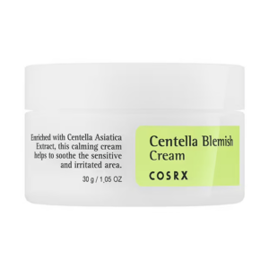 Introducing the COSRX Centella Blemishes Cream 30 g, a powerhouse solution for targeting blemishes and improving skin texture.