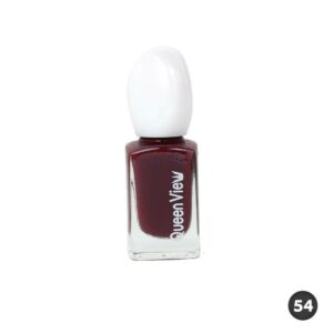 Introducing the Queen View Nail Polish 54, a vibrant and long-lasting nail polish that adds a pop of color to any look.