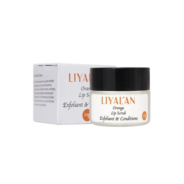 Introducing the Liyalan Orange Lip Scrub Exfoliant And Conditions 20 g, the perfect solution to keep your lips smooth and exfoliated.