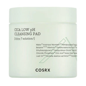 Introducing the COSRX Cica Low Ph Cleansing Pad 100 Cotton, an essential addition to your skincare routine. These cleansing cotton pads are designed to provide gentle and effective cleansing for all skin types, while maintaining a low pH balance.