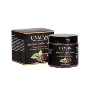 Introducing the Liyalan Arabica Coffee Scrub 250 g, an invigorating scrub that will leave your skin feeling refreshed and rejuvenated.