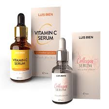 Luis Bien Collagen and 20% Vitamin C Serum Set: Collagen Serum 30ml + Vitamin C Serum 30ml