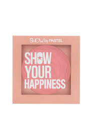 Introducing Show By Pastel Show Your Happiness Blush 201, a versatile and vibrant blush designed to enhance your natural glow with a pop of color.