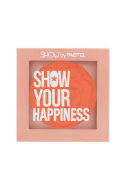 Introducing the Show By Pastel Show Your Happiness Blush 206, a radiant blush designed to bring a pop of color to your cheeks.