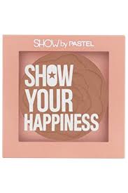 Introducing the Show By Pastel Show Your Happiness Blush 208, a versatile and vibrant blush that adds a pop of color to your cheeks.