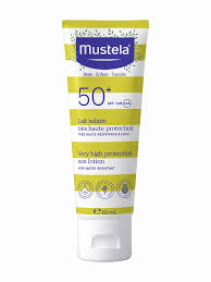 Introducing Mustela Very High Protection Sun Lotion SPF 50+ 40 ml, your ultimate defense against harmful UV rays.