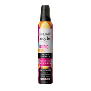 Introducing the Urban Care Style Guide Iconic Curl Strong Hold 4 Hair Mousse 200 ml, your ultimate styling solution for long-lasting, defined curls.