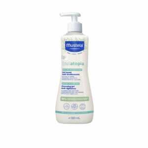 Introducing the Mustela Stelatopia Cleansing Gel Anti-Tightness 500 ml, a gentle and effective solution for cleansing your baby's delicate skin.