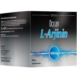 Introducing Orzax Ocean L-Arjinin 1000 mg 60 Sachets, a convenient and potent supplement to support general well-being and fitness.