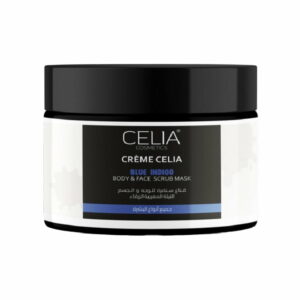 Introducing the Celia Blue Indigo Body And Face Scrub Mask 500 ml, a multi-purpose skincare solution for a refreshed, glowing complexion.