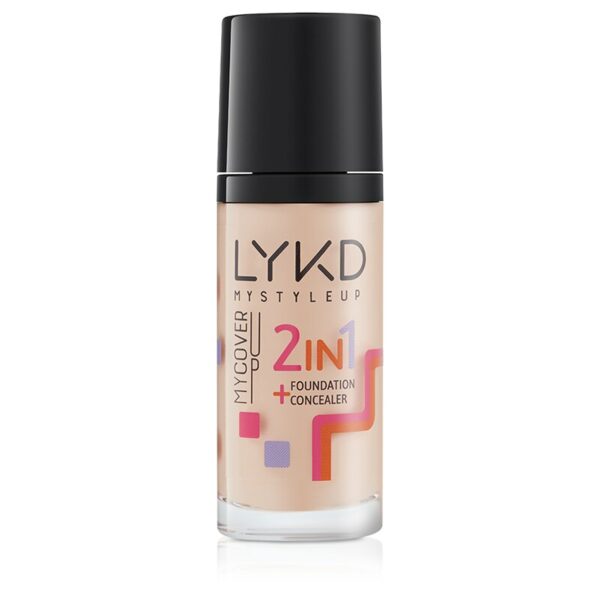 LYKD 2 in 1 Foundation 136 Warm Sand