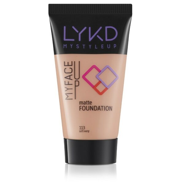 LYKD Matte Foundation 113 Soft Ivory