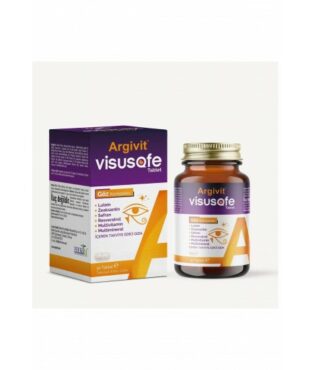 Argivit Visusofe 30 Tablets. This nutritional supplement features a unique blend of Vitamin D3, Vitamin B12, Vitamin C, and Zinc to support your health.