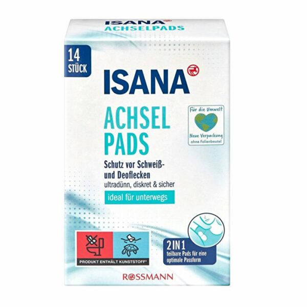 Introducing the Isana Underarm Pads 14 pcs, the perfect solution for all-day underarm protection.