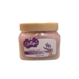 Introducing Jellys Shea Sugar Scrub With Lavender 500 g, the perfect solution for smooth and radiant skin. With a delightful blend of lavender and shea, this sugar scrub is designed to gently exfoliate and nourish your skin, leaving it feeling soft and rejuvenated.