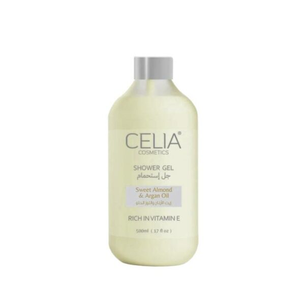 Introducing Celia Shower gel with sweet almond and argan oil 500 ml, a luxurious and nourishing formula designed to leave your skin feeling moisturized.