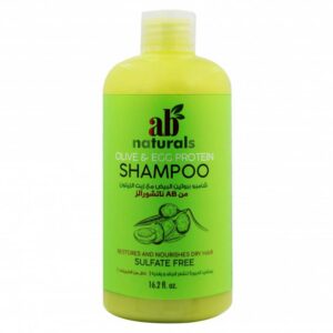 Introducing the AB Naturals Olive and Egg Protein Shampoo 479 ml, a nourishing and gentle hair care solution formulated with natural ingredients.