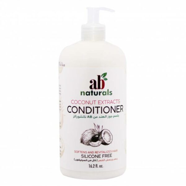 Introducing the AB Naturals Coconut Extracts Conditioner Silicone Free 479 ml, a nourishing and hydrating solution for your hair care routine.