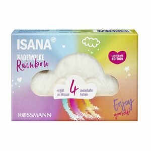 Introducing the Isana Rainbow Bath Ball 1 Piece, a delightful addition to your bath time routine.