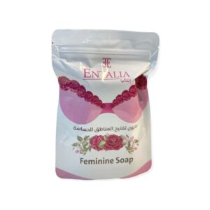 Introducing the Entalia Feminine Soap 100 g, this soap is specially formulated to provide gentle care for delicate skin.