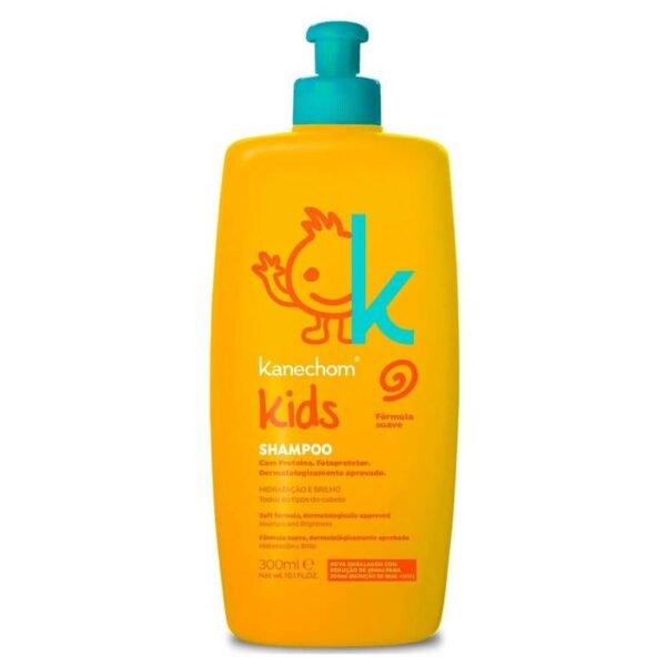 Introducing Kanechom Kids shampoo 300 ml, the perfect solution for gentle and effective cleaning of your little one's delicate hair.