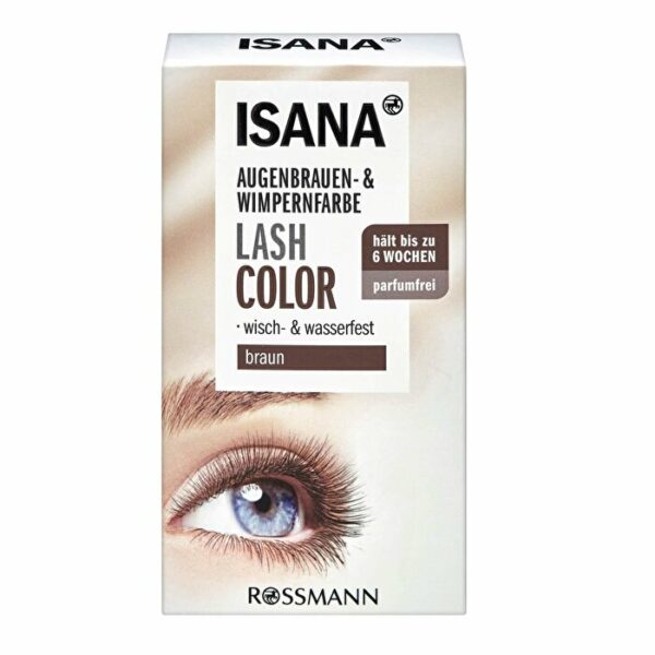 Isana Lash Color Eyebrow and Eyelash Dye Brown 10 ml