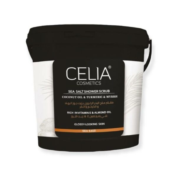 Introducing the Celia Sea Salt Shower Scrub 600 g, this scrub is a luxurious scrub designed to exfoliate and rejuvenate your skin.