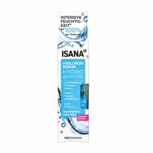 Introducing the Isana Hydro Booster Hyaluron Serum 30 ml, a powerful solution for vibrant and well-groomed skin.