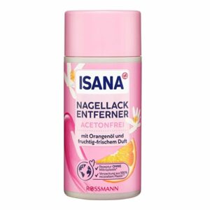 Introducing Isana Nail Polish Remover Without Acetone 125 ml, a gentle and effective solution for removing nail polish without drying out your nails.