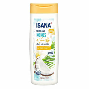 Introducing Isana Coconut & Vanilla Creamy Shower Gel 750 ml, the perfect choice for a unique shower experience.