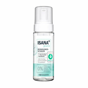 Introducing Isana Pure Face Washing Foam Niacinamide 150 ml, a gentle and effective solution for removing makeup and dirt from your skin.