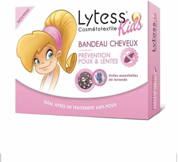 Lytess Kids Bandeau Cheveux Prevention Poux Lentes - Anti Lice & Nits Bandana