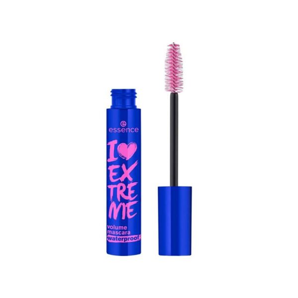 Introducing the Essence I Love Extreme Volume Mascara Waterproof, the perfect addition to your makeup routine for bold, voluminous lashes that last all day.