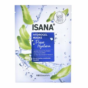 Introducing the Isana Hydrogel Mask Triple Hyaluron Aloe Vera 1 piece, a vegan skincare product formulated with hyaluron and aloe vera to care for your skin.