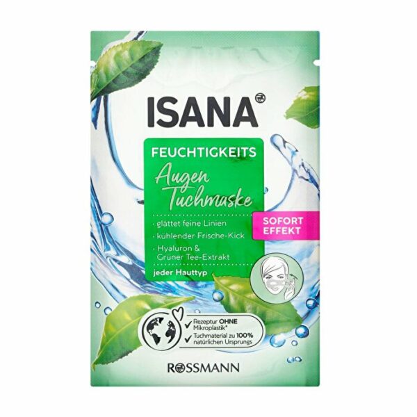 Introducing the Isana Moisturizing Paper Mask Around Eyes 1 piece, a revitalizing solution for your eye area.