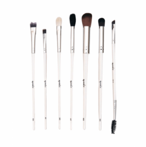 Introducing the Marble Eye and Eyebrow Brush Set - 7 brushes, your essential tool for flawless eye and eyebrow makeup application.