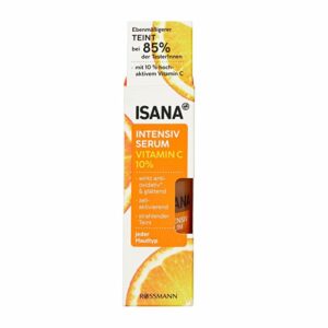 Introducing the Isana Vitamin C Intensive Serum 10% 30 ml, the perfect addition to your skincare routine.