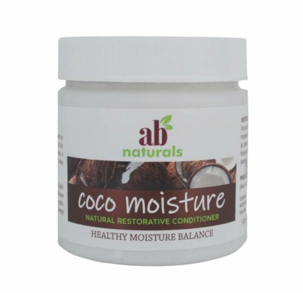 Introducing the AB Naturals Coco Moisture Natural Restorative Conditioner 500 ml, your ultimate solution for nourishing and hydrating your hair.