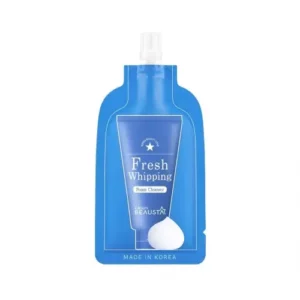 Introducing the Beausta Fresh Whipping Foam Cleanser 20 ml, a gentle and effective solution for daily facial cleansing.