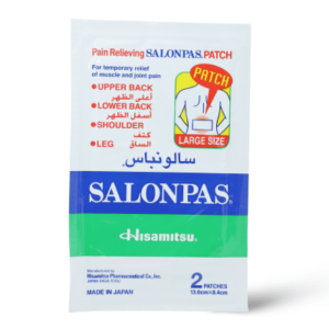 Introducing the Hotcapsium Pain Relieving Salonpas Patch 2 Patches, your solution for targeted, long-lasting pain relief. This patch is designed to provide soothing relief for muscle aches, joint pain, and more.