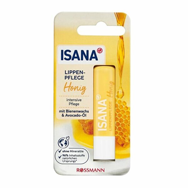 Introducing the Isana Lip Balm Beeswax and Avocado Oil 4.8 g, a nourishing solution for dry lips.