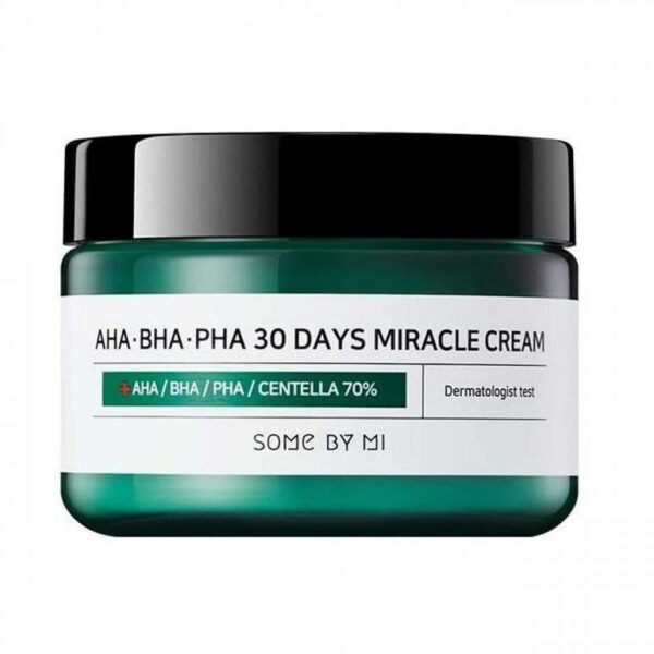 Introducing the Some By Mi Aha Bha Pha 30 Days Miracle Cream 60 g, a solution that soothes the skin and improves its condition in just 30 days.