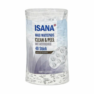 Introducing the Isana Cotton Peeling Pad 40 pieces, a versatile product for personal care and makeup removal.