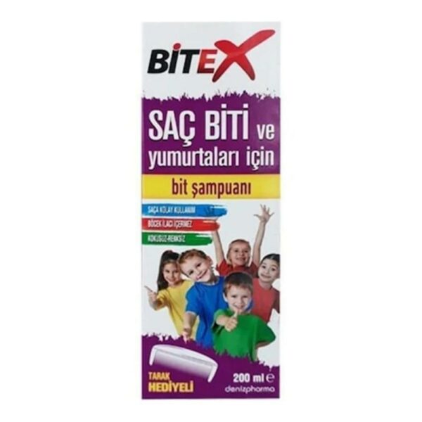 Bitex Anti Lice & Nits Shampoo 200ml (Comb Gift)