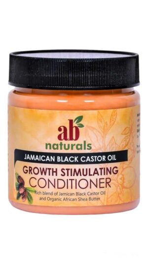 Introducing the AB Naturals Growth Stimulation Conditioner With Jamaican Black Castor Oil 500 ml, a powerful solution for promoting healthy hair growth.