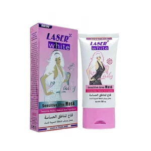 نقدم لكم قناع ترطيب المناطق الحساسة من ليزر وايت 50 مل | LASER White، وهو حل قوي لتفتيح البشرة الحساسة وتجديد شبابها.