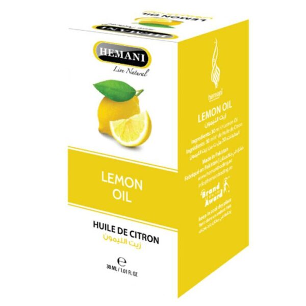 Introducing the Hemani Lemon Oil 30 ml, a refreshing and versatile essential oil for various uses.