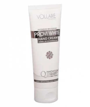 Introducing Vollare Provi White Hand Cream 75 ml, the ultimate solution for achieving soft, supple, and brighter-looking hands.