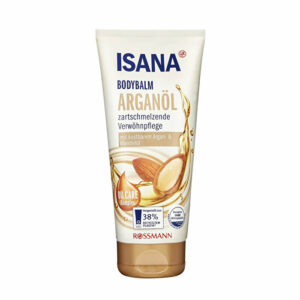 Introducing Isana Body Lotion with Argan and Almond Oil 200 ml, perfect for very dry skin.